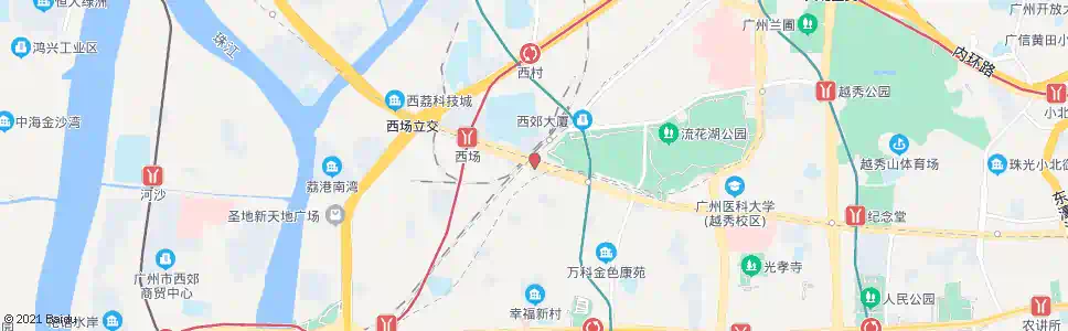 广州西华路尾总站_公交站地图_广州公交_妙搜公交查询2025