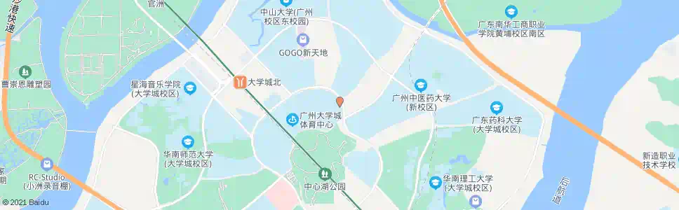 广州大学城体育中心总站_公交站地图_广州公交_妙搜公交查询2025
