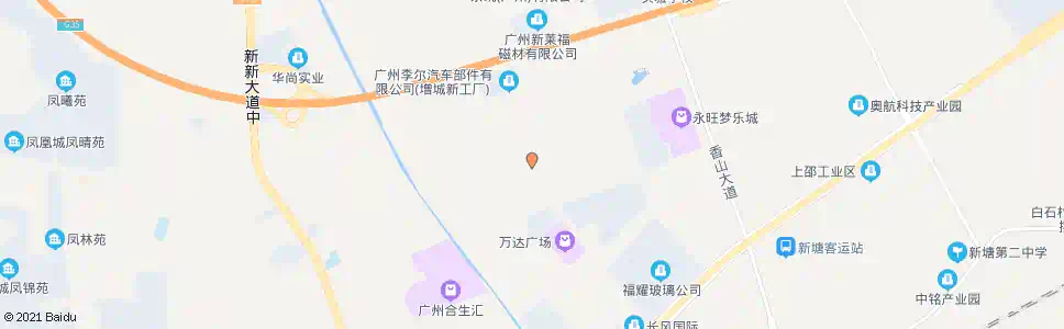广州章陂工业街_公交站地图_广州公交_妙搜公交查询2025