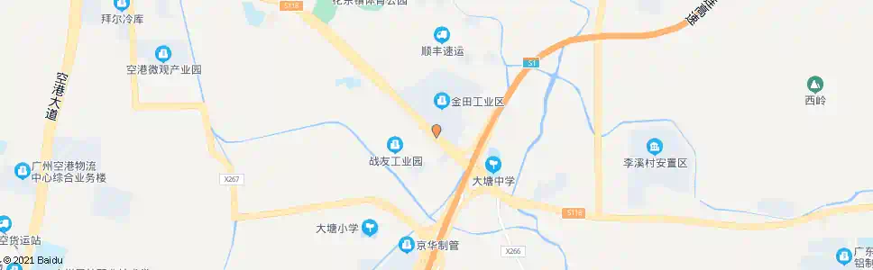 广州金田工业区_公交站地图_广州公交_妙搜公交查询2025