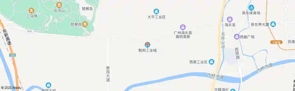 广州联邦工业区_公交站地图_广州公交_妙搜公交查询2025