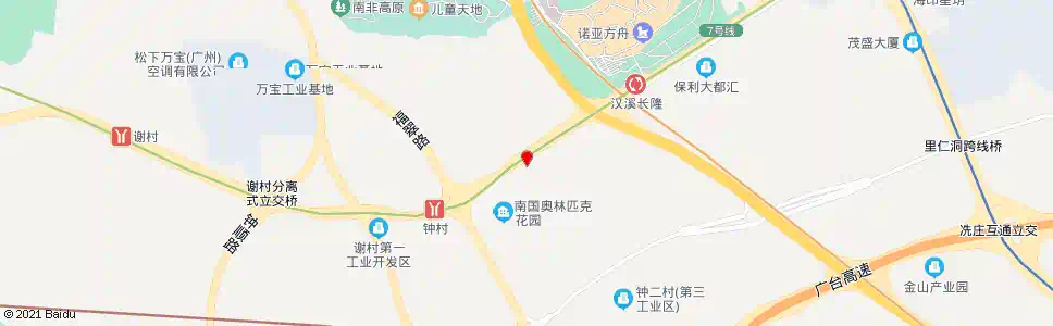广州南国奥林匹克花园总站_公交站地图_广州公交_妙搜公交查询2025