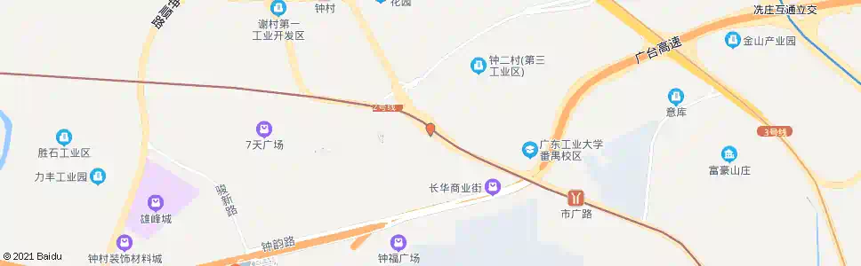 广州钟二_公交站地图_广州公交_妙搜公交查询2025