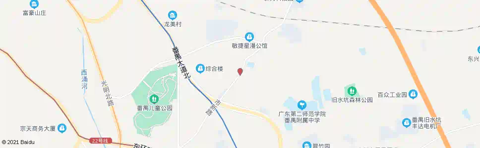 广州蔡边村_公交站地图_广州公交_妙搜公交查询2025
