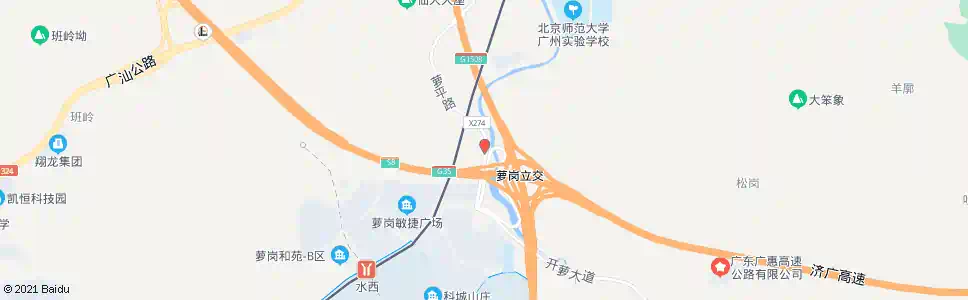 广州水西村委_公交站地图_广州公交_妙搜公交查询2025