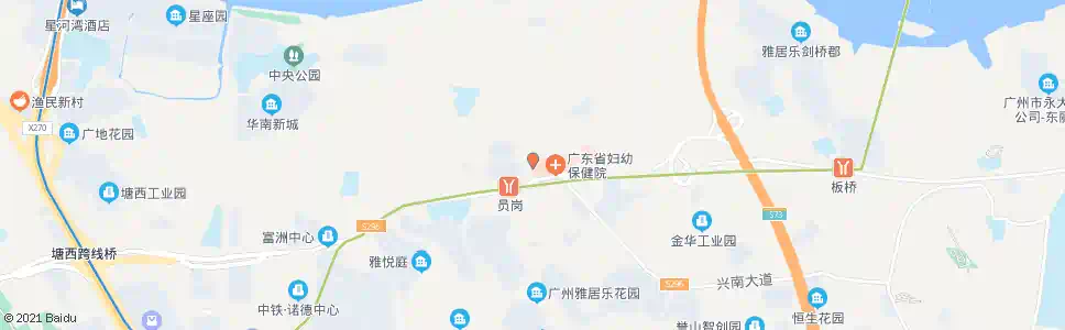 广州省妇幼保健院(峻新大道)_公交站地图_广州公交_妙搜公交查询2025