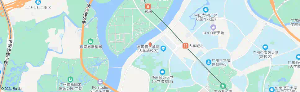 广州华师正门_公交站地图_广州公交_妙搜公交查询2025