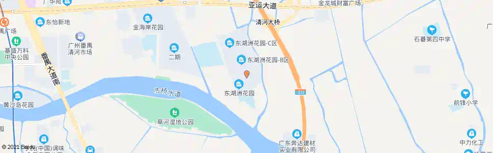 广州东湖洲花园a_公交站地图_广州公交_妙搜公交查询2025