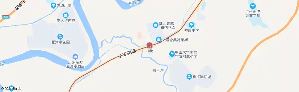 广州神岗_公交站地图_广州公交_妙搜公交查询2025