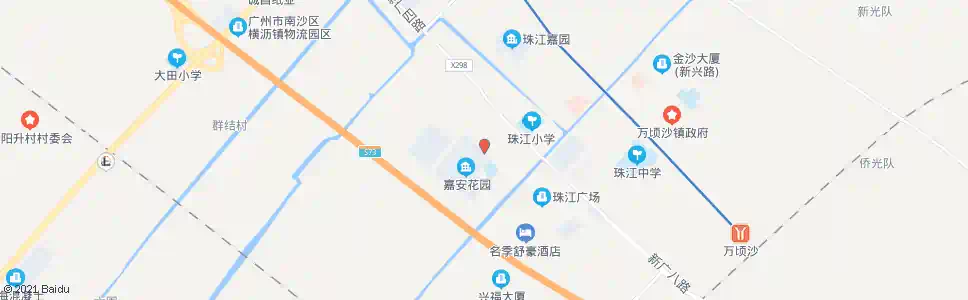 广州嘉安花园_公交站地图_广州公交_妙搜公交查询2025