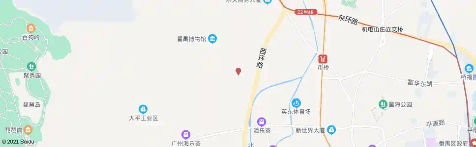 广州沙头村_公交站地图_广州公交_妙搜公交查询2025