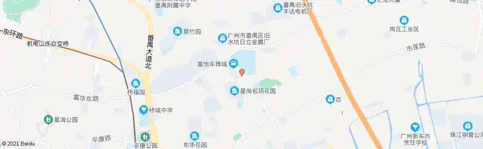 广州石基三中(城区大道)_公交站地图_广州公交_妙搜公交查询2025