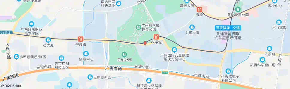 广州揽月路口_公交站地图_广州公交_妙搜公交查询2025