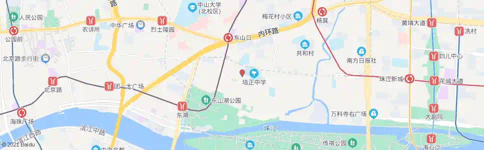 广州培正路_公交站地图_广州公交_妙搜公交查询2025