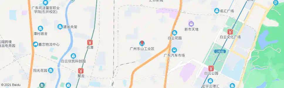 广州桥山工业区_公交站地图_广州公交_妙搜公交查询2025