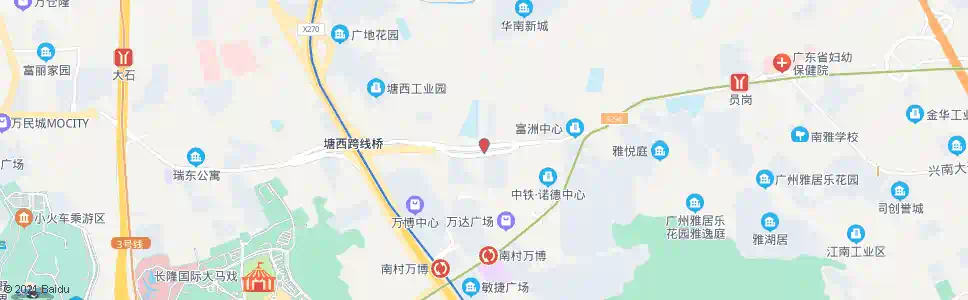 广州华南新城_公交站地图_广州公交_妙搜公交查询2025