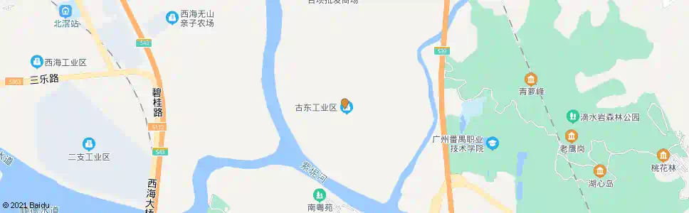 广州古东工业区_公交站地图_广州公交_妙搜公交查询2025
