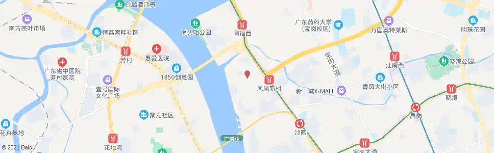 广州凤凰岗总站_公交站地图_广州公交_妙搜公交查询2025
