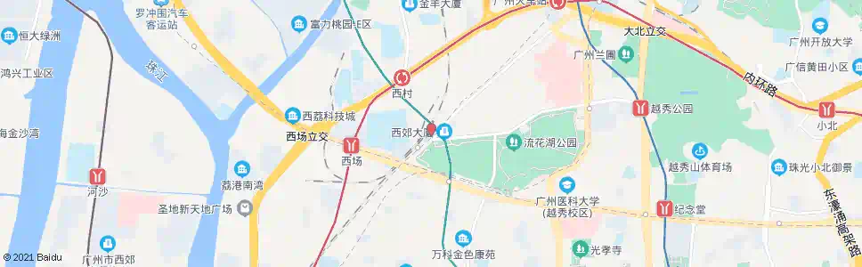 广州南翔一路西_公交站地图_广州公交_妙搜公交查询2025