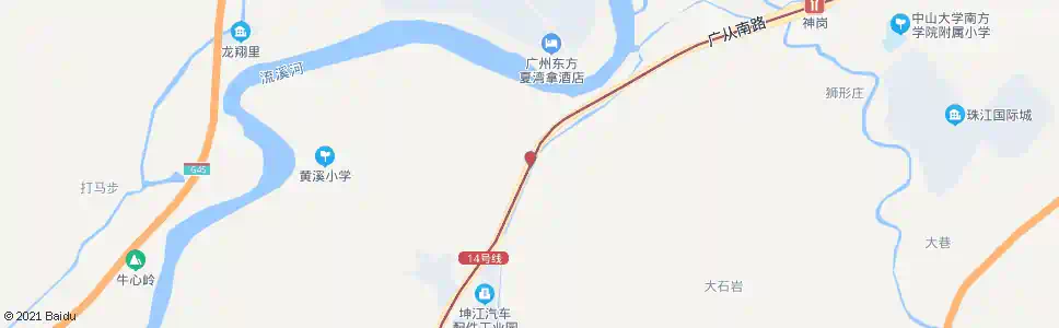 广州大塘边站_公交站地图_广州公交_妙搜公交查询2025