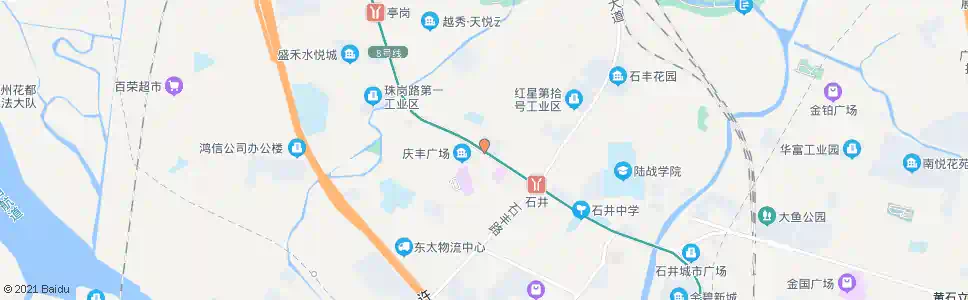 广州庆丰_公交站地图_广州公交_妙搜公交查询2025