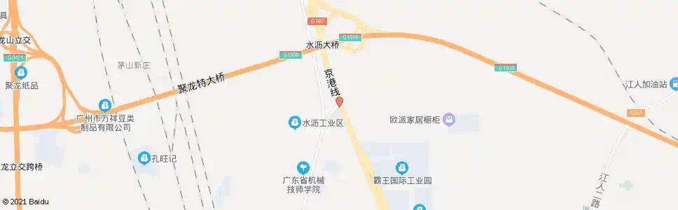 广州水沥村_公交站地图_广州公交_妙搜公交查询2025