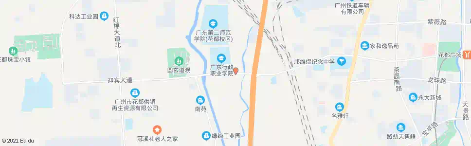 广州广东行政学院_公交站地图_广州公交_妙搜公交查询2025