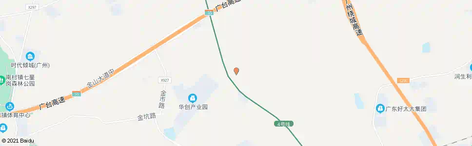 广州眉山工业区_公交站地图_广州公交_妙搜公交查询2025