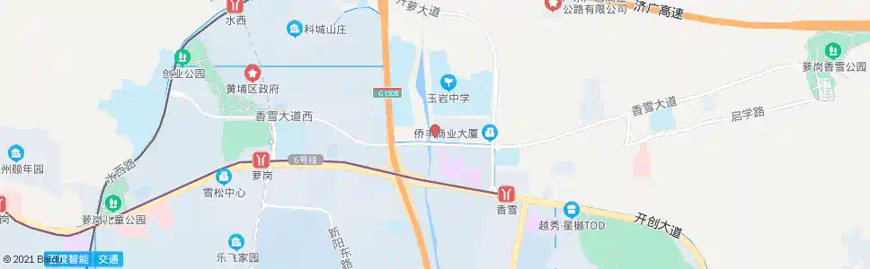 广州香雪八路南_公交站地图_广州公交_妙搜公交查询2025