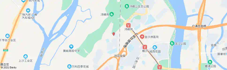 广州悦峰三街_公交站地图_广州公交_妙搜公交查询2025