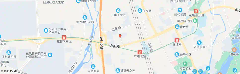 广州嘉逸华庭_公交站地图_广州公交_妙搜公交查询2025