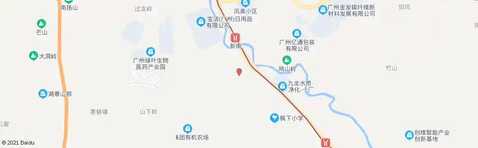 广州枫下二社_公交站地图_广州公交_妙搜公交查询2025