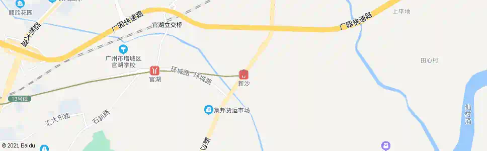 广州新沙渡口_公交站地图_广州公交_妙搜公交查询2025