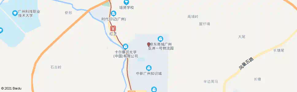 广州凤凰二路中_公交站地图_广州公交_妙搜公交查询2025