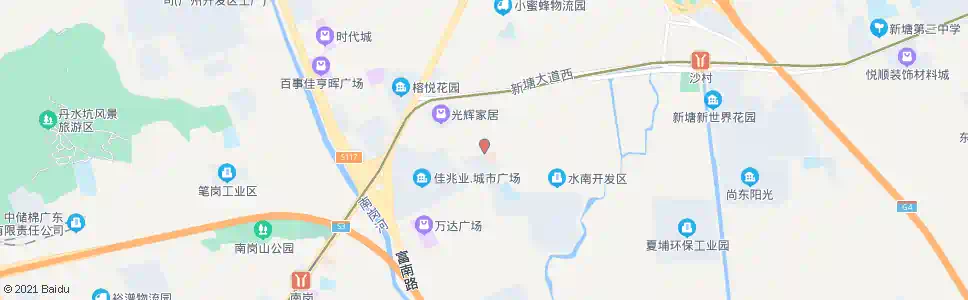 广州水南大道西_公交站地图_广州公交_妙搜公交查询2025