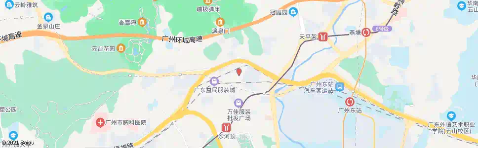 广州益民服装城东门_公交站地图_广州公交_妙搜公交查询2025