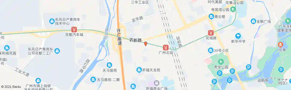 广州布心村(新街水果市场)_公交站地图_广州公交_妙搜公交查询2025