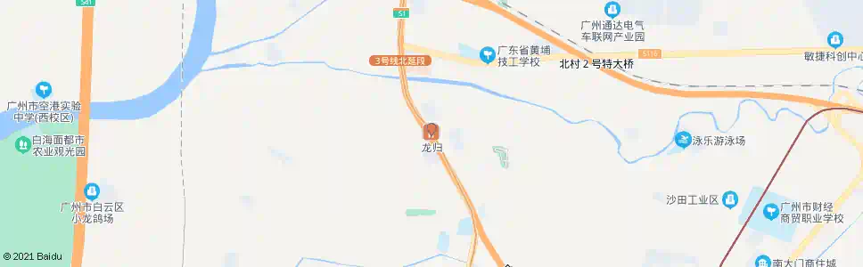 广州龙归城总站_公交站地图_广州公交_妙搜公交查询2025