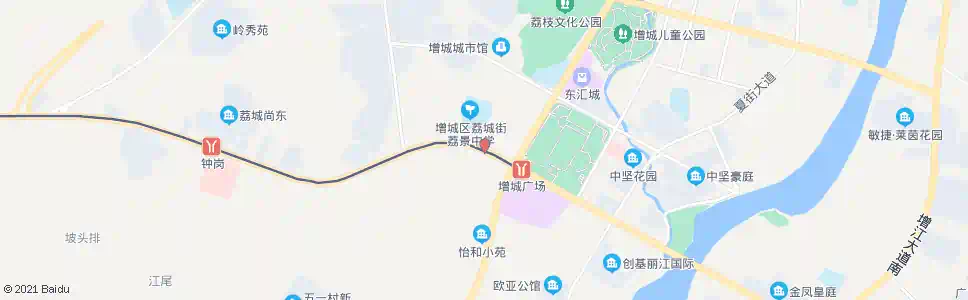 广州荔景中学_公交站地图_广州公交_妙搜公交查询2025