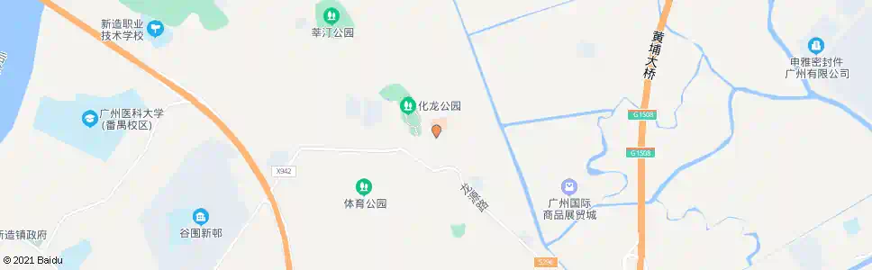 广州化龙医院_公交站地图_广州公交_妙搜公交查询2025