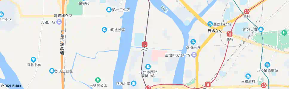 广州河沙总站_公交站地图_广州公交_妙搜公交查询2025