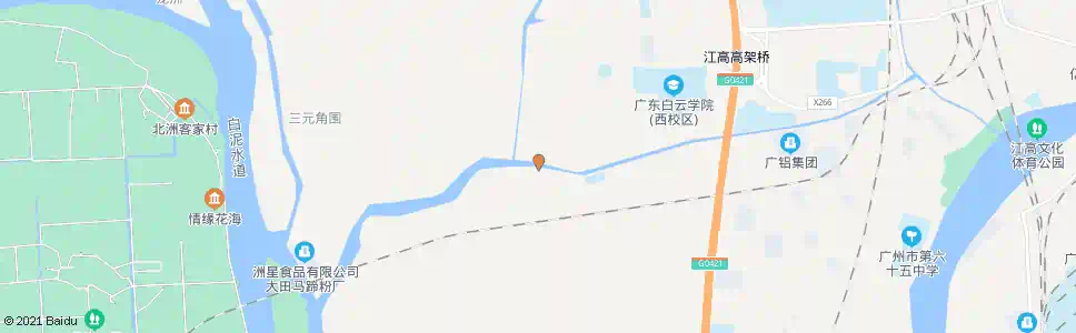 广州大田村总站(北帝古庙)_公交站地图_广州公交_妙搜公交查询2025