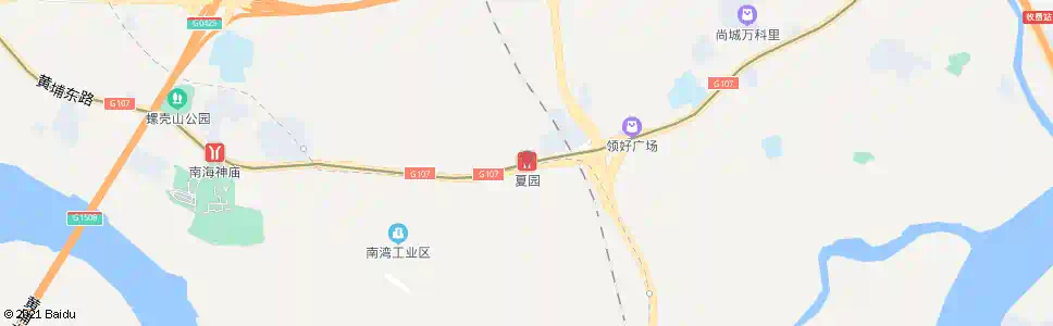 广州夏园_公交站地图_广州公交_妙搜公交查询2025