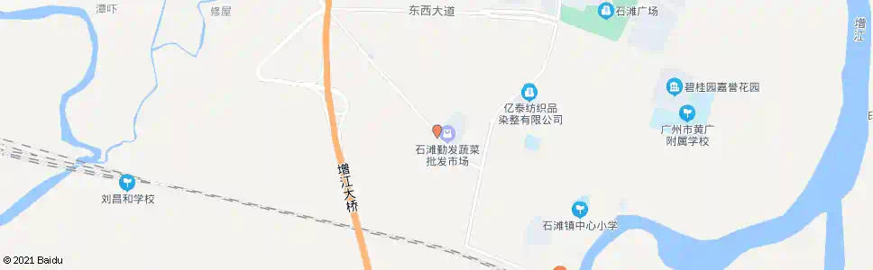 广州勤发市场_公交站地图_广州公交_妙搜公交查询2025