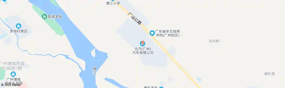 广州北汽厂_公交站地图_广州公交_妙搜公交查询2025