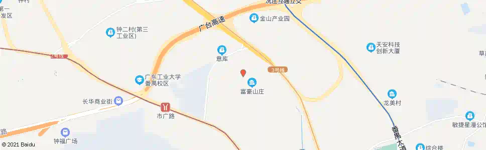 广州富豪山庄总站_公交站地图_广州公交_妙搜公交查询2025