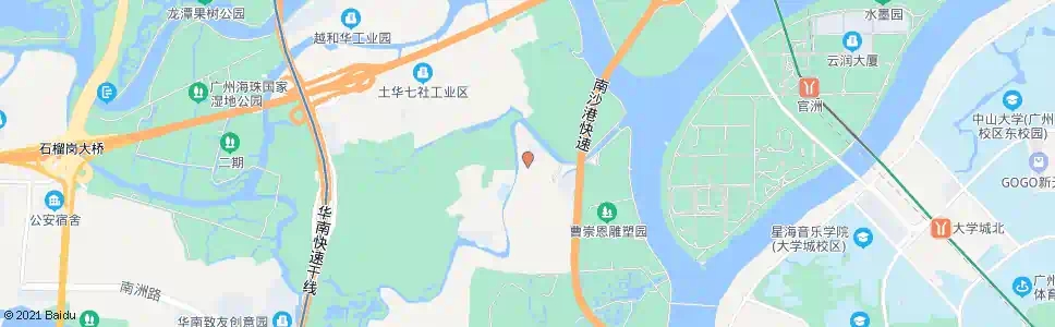 广州小洲_公交站地图_广州公交_妙搜公交查询2025