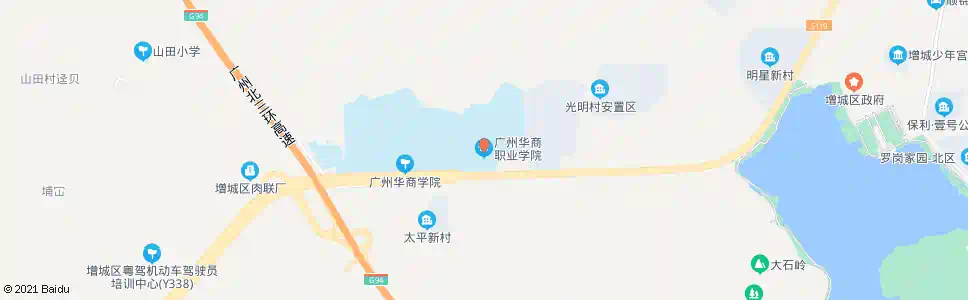 广州华商职业学院_公交站地图_广州公交_妙搜公交查询2025