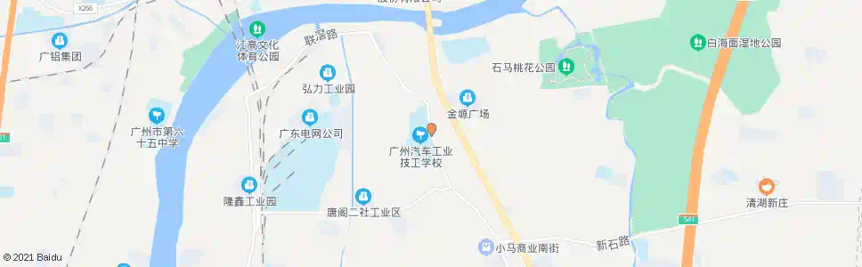 广州市汽技校_公交站地图_广州公交_妙搜公交查询2025