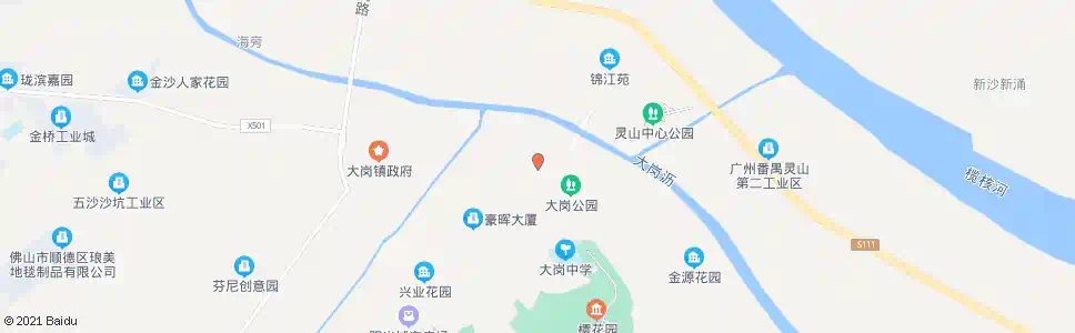 广州大岗医院_公交站地图_广州公交_妙搜公交查询2025